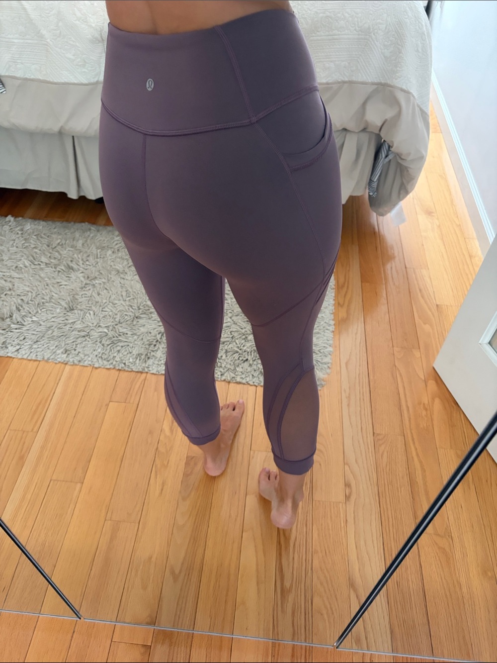 lululemon athletica High-Rise Mauve Purple Pocketed Crop Leggings